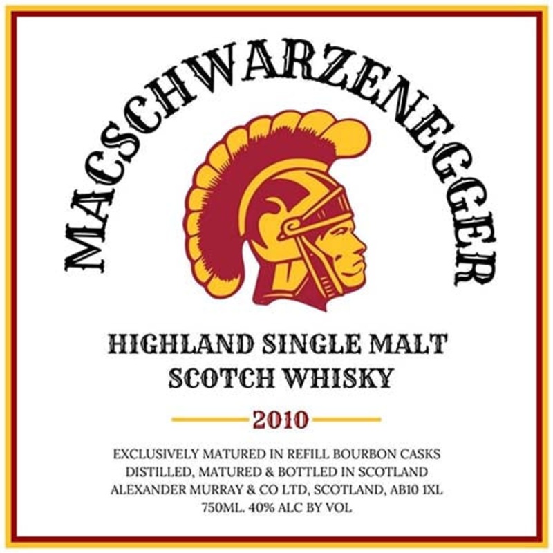 Alexander Murray & Co. Macschwarzenegger Highland Single Malt Scotch Whisky 2010 750ML BTL