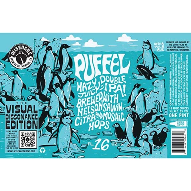 Wiseacre Puffel Hazy Double Juicy IPA 16OZ SINGLE CAN