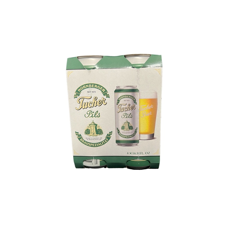 Tucher Pils 4 Pack Cans