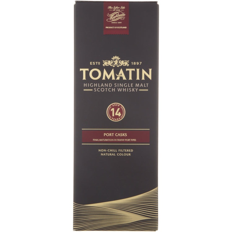 TOMATIN SINGLE MALT SCOTCH PORT CASKS 14 YR 92 750ML 750ML