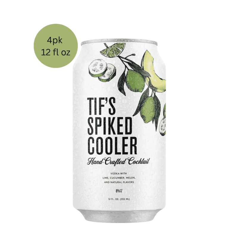 Tif’s Spiked Cooler Vodka w/ Cucumber, Lime & Melon 4pk 12 fl oz Cans