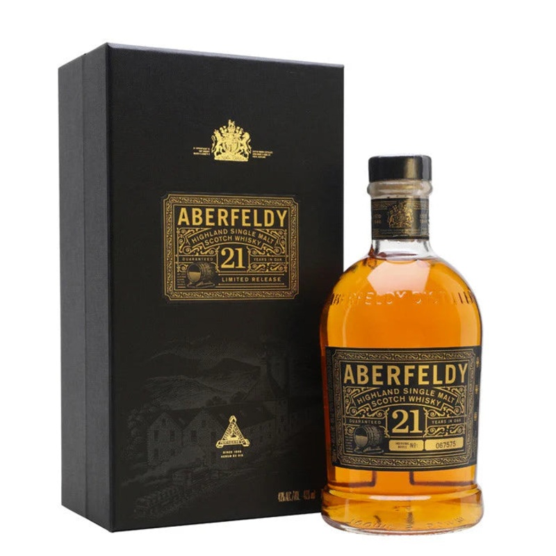 ABERFELDY 21YR SINGLE MALT SCOTCH WHISKY 750ML @ MacTaggart Ridge [1016173] 750 ml
