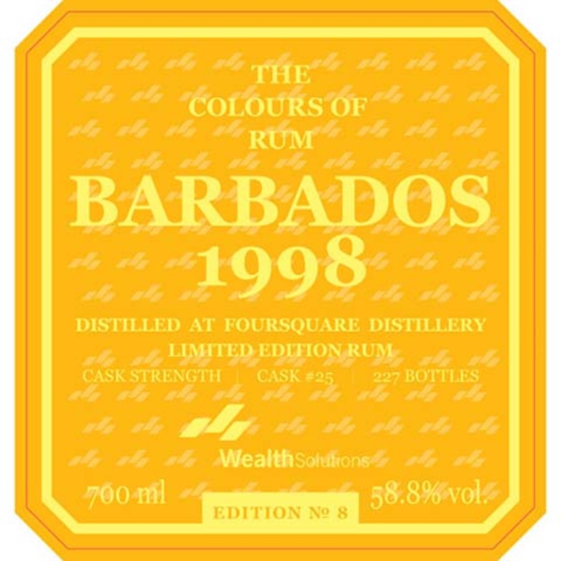 The Colours of Rum Barbados 1998 (Edition 8) 700ML BTL