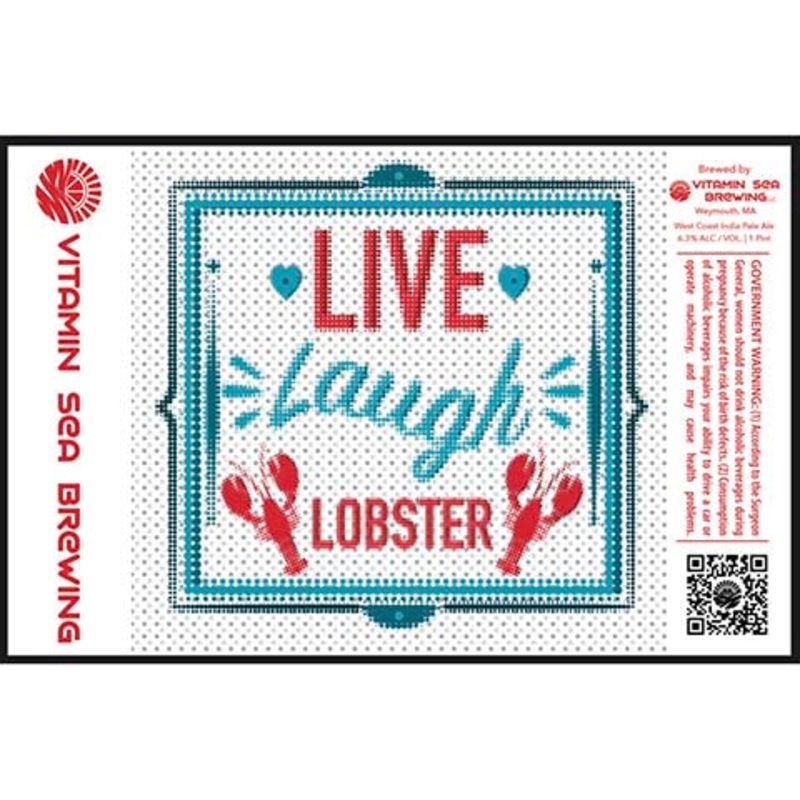 Vitamin Sea Live Laugh Lobster IPA 16OZ SINGLE CAN