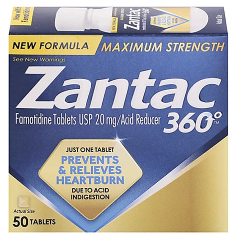 Maximum Strength Zantac 360 50 Tablets