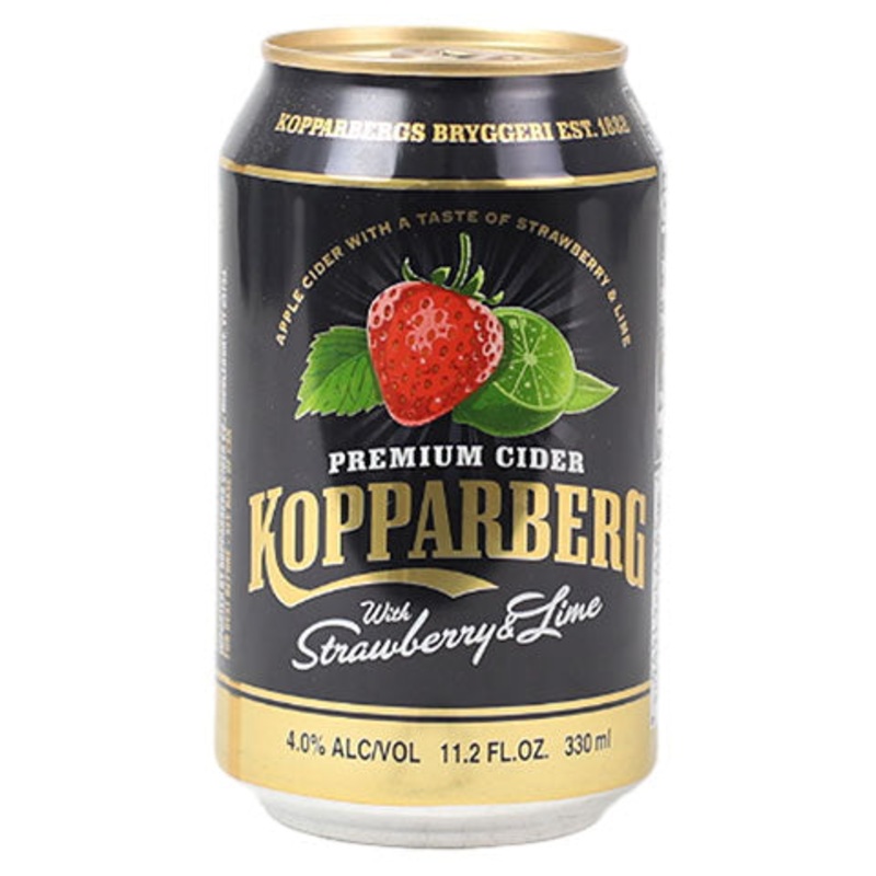 Kopparberg Strawberry & Lime  Premium Cider 330ML SINGLE BTL