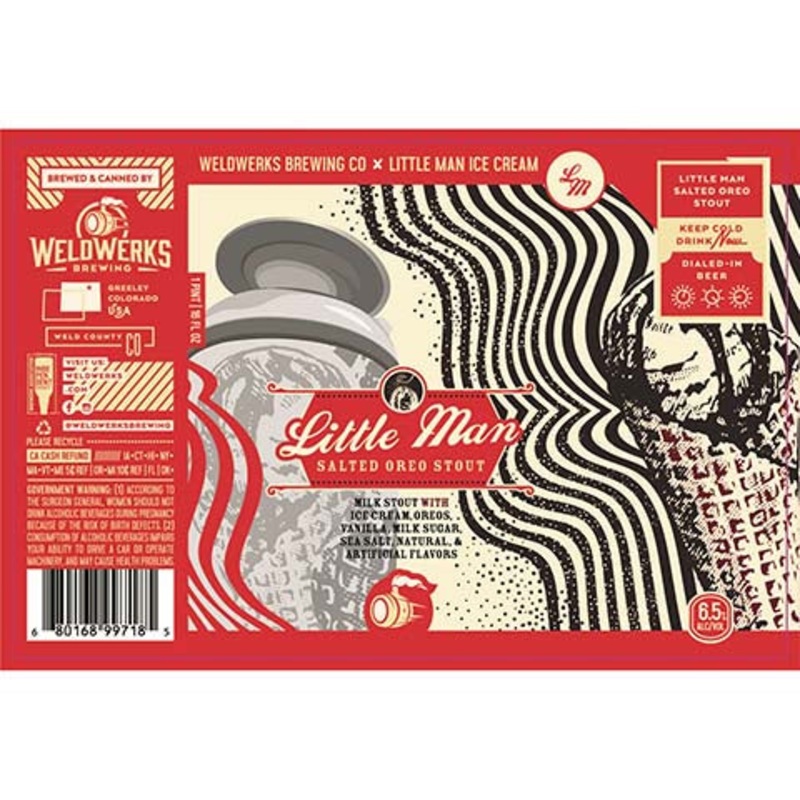 Weldwerks Little Man Salted Oreo Stout 16OZ SINGLE CAN