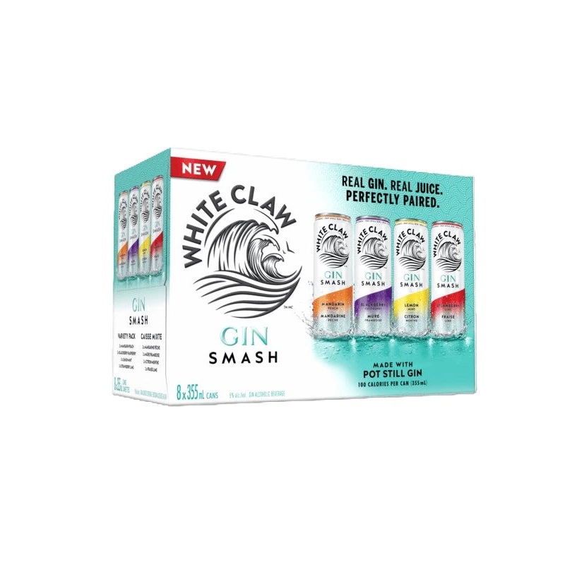 WHITE CLAW GIN SMASH VARIETY PACK 355ML 8PK CAN @ Sage Hill [1056595] 2840 ml