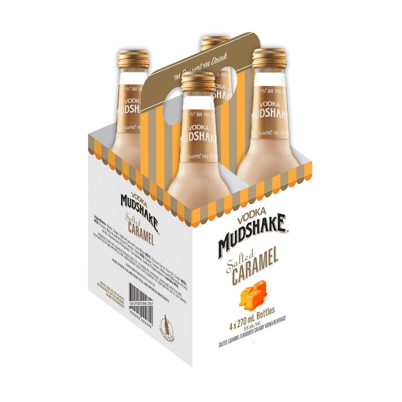 VODKA MUDSHAKE SALTED CARAMEL 270ML 4PK BT @ Southgate [1037376] 1080 ml