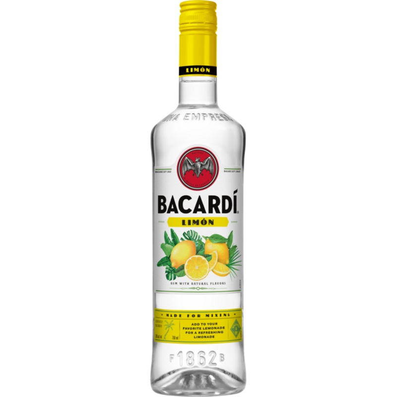 BACARDI CITRUS FLAVORED RUM LIMON 70 750ML 750ML
