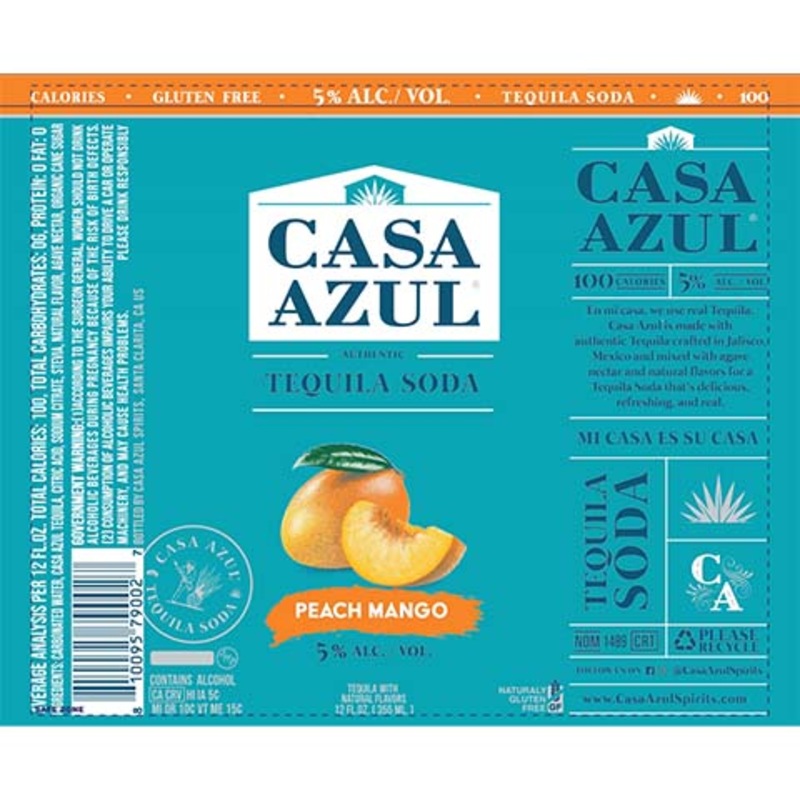 Casa Azul Peach Mango 12OZ SINGLE BTL