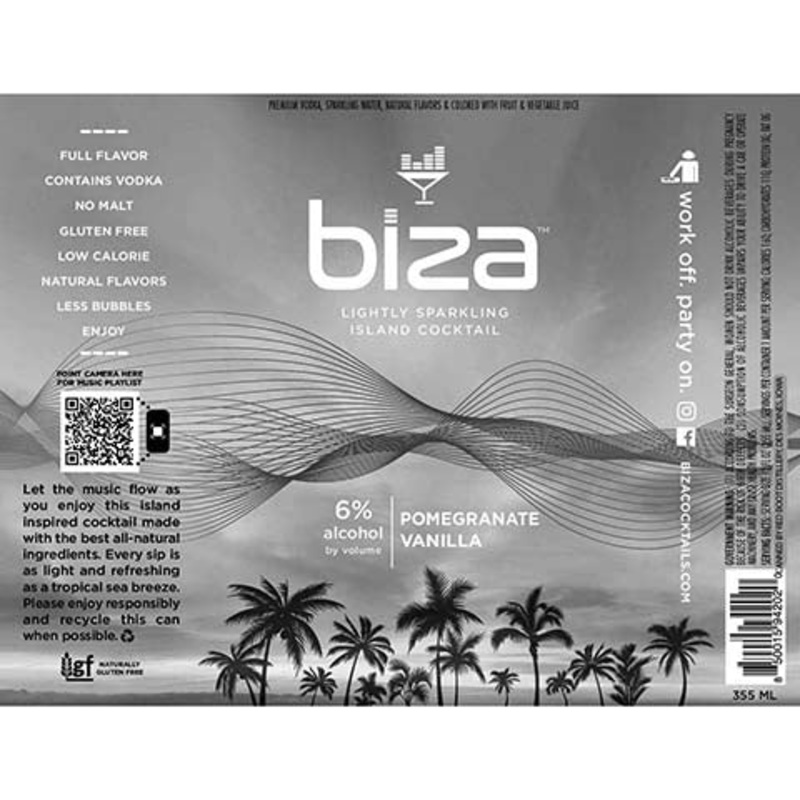 Biza Pomegranate Vanilla 355ML CAN