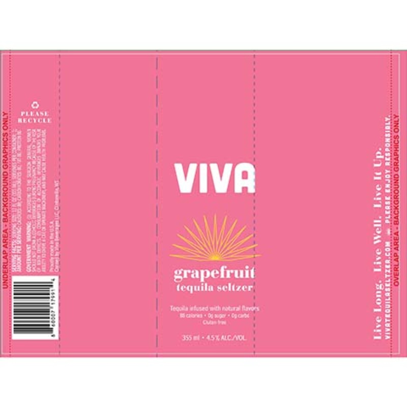 Viva Grapefruit Tequila Seltzer 355ML CAN
