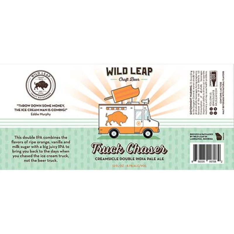 Wild Leap Truck Chaser Creamsicle DIPA 12OZ SINGLE CAN