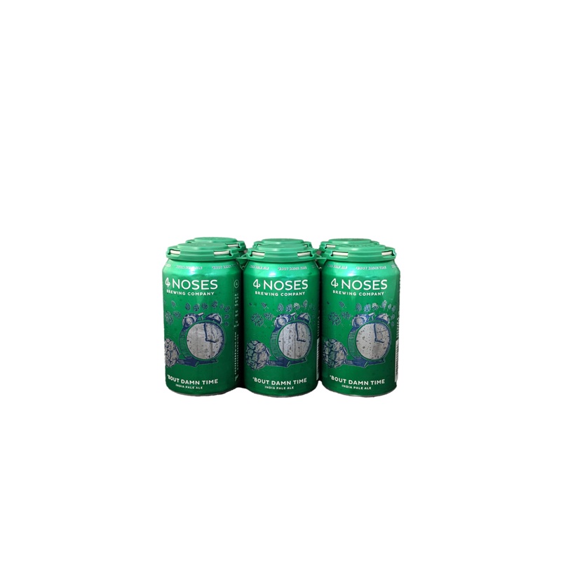 4 Noses ‘Bout Damn Time IPA 6 Pack Cans