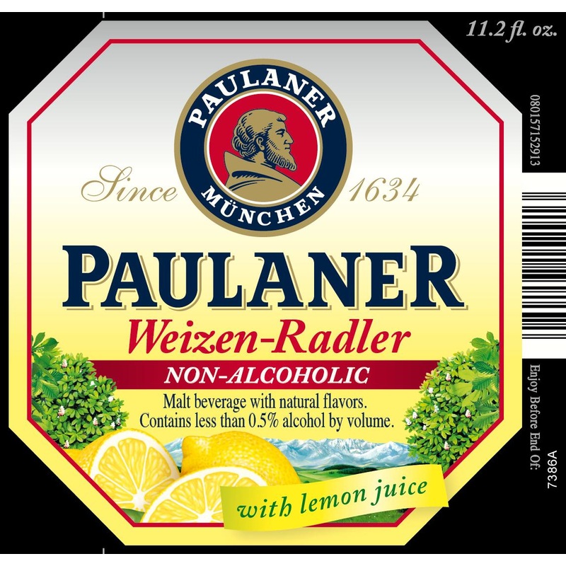 PAULANER WEIZEN LEMON RADLER NON-ALCOHOLIC 4/6PK 11.2 oz (24)