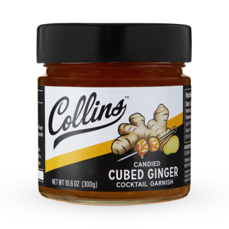 COLLINS CANDIED CUBED GINGER 10.6OZ @ Sage Hill [1057626] 313 ml