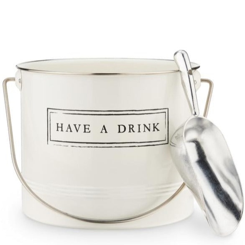 ‘Have a Drink’ Ice Bucket & Scoop