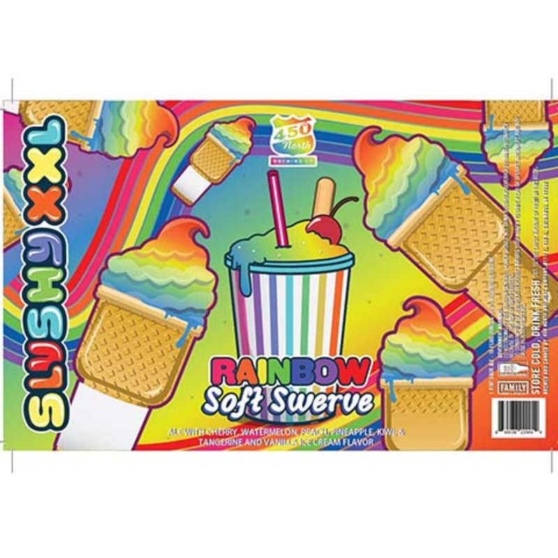450 North SLUSHY XXL Rainbow Soft Swerve Sour 16OZ SINGLE CAN