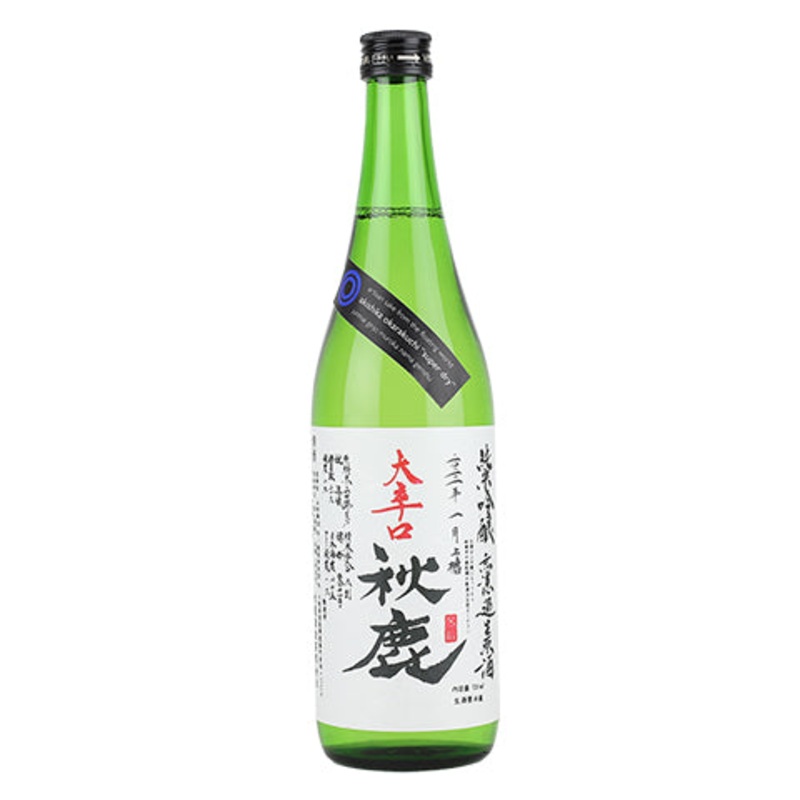 Akishika ‘Okarakuchi’ Super Dry Junmai Ginjo Muroka Nama Genshu Sake 720ML BTL