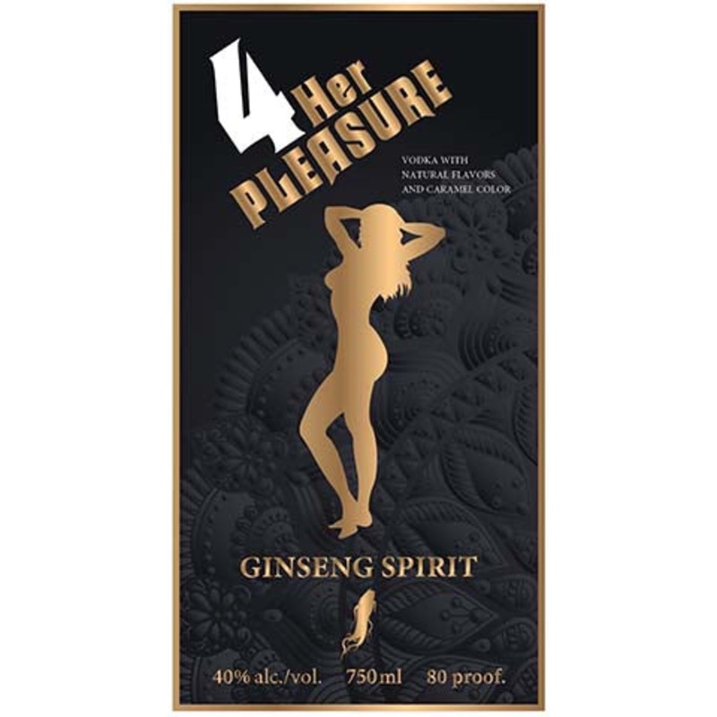 4 Her Pleasure Ginseng Spirit Vodka 750ML BTL