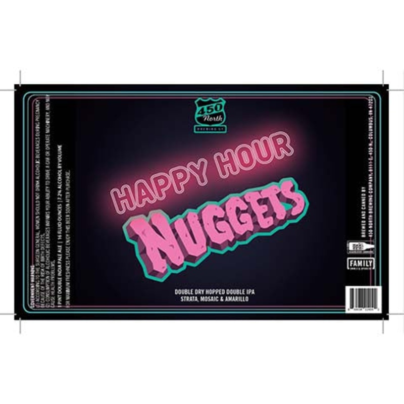 450 North Happy Hour Nuggets DDH DIPA 16OZ SINGLE CAN