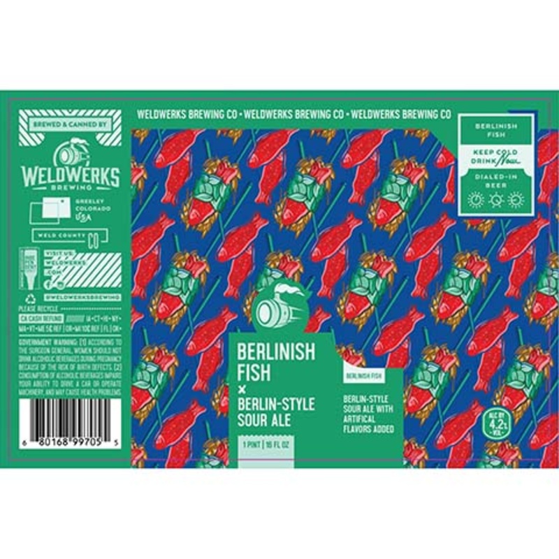 Weldwerks Berlinish Fish Berlin Sour Ale 16OZ SINGLE CAN