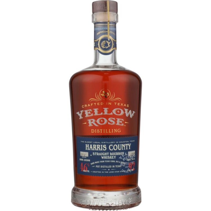 Yellow Rose Distilling Straight Bourbon Whiskey Harris County Pot Distilled 92 750ML 750ML