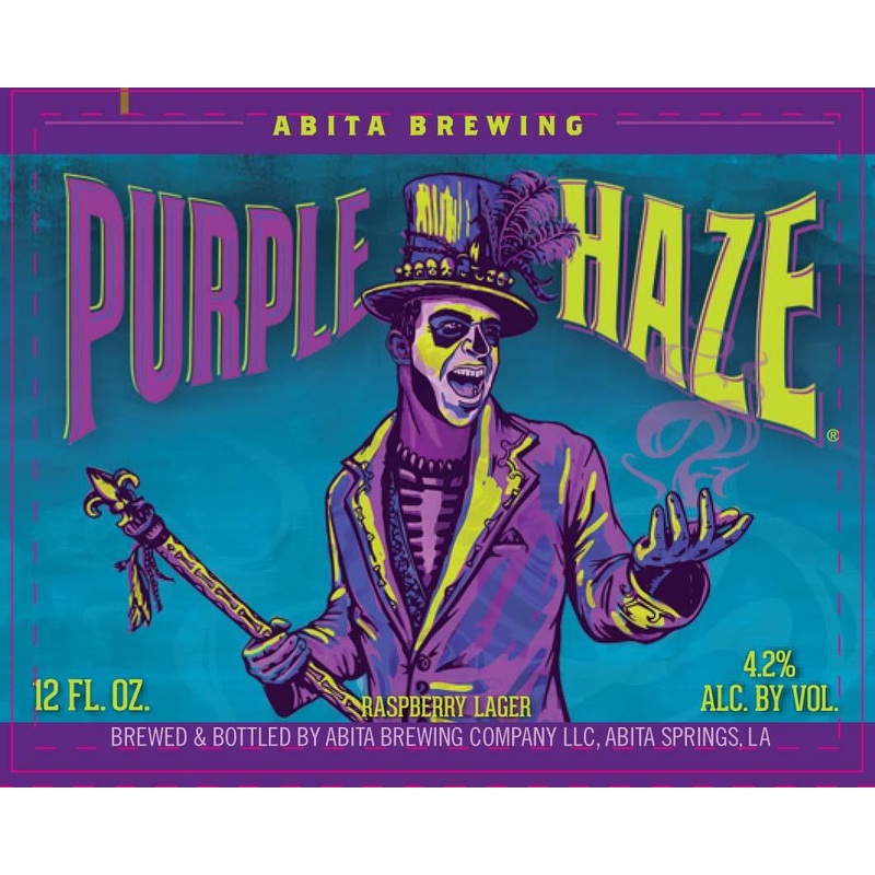 ABITA PURPLE HAZE RASPBERRY LAGER 4/6PK 12 oz (24)