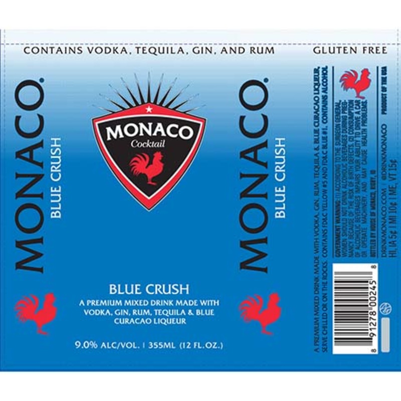 Monaco Blue Crush 12OZ SINGLE CAN