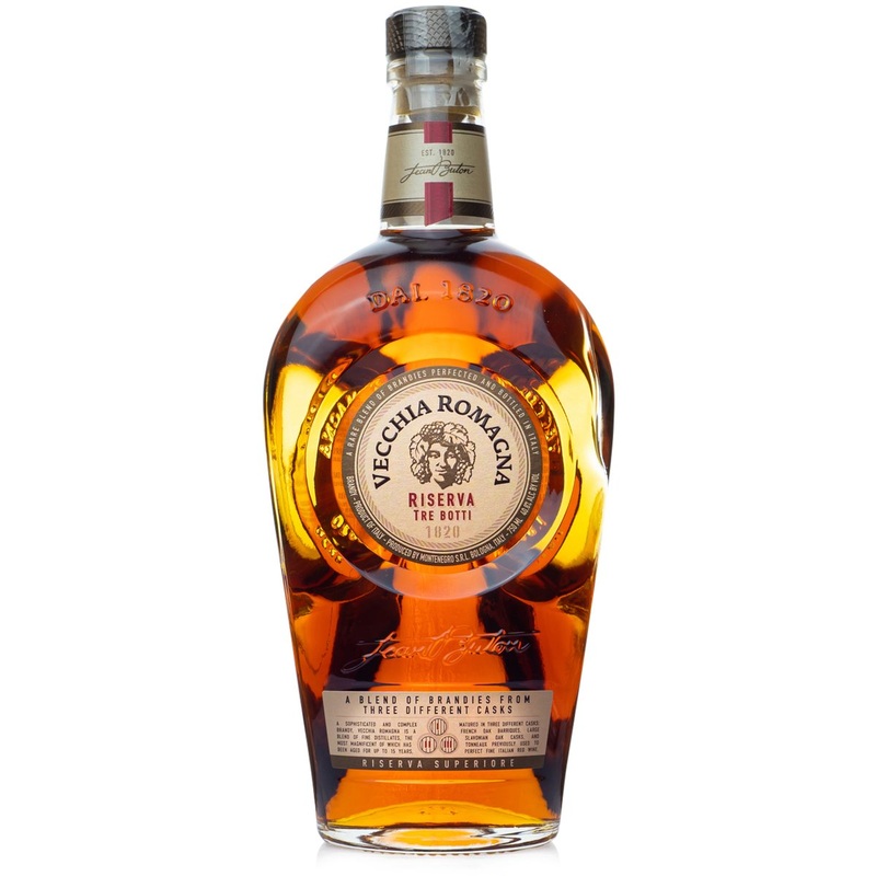 Vecchia Romagna Brandy Tre Botti 750ML 750ml Bottle