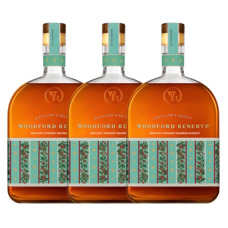 Woodford Reserve Holiday Edition Bourbon 2025 Designed by Markarian 3 Pack (PRE-ORDER)