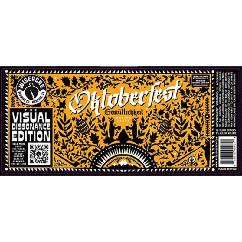 Wiseacre Oktoberfest: Gemutlichkeit Marzen Lager 12OZ SINGLE CAN