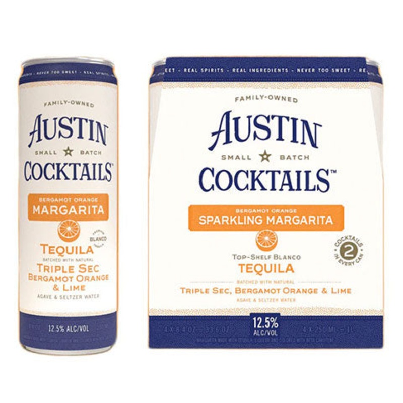 Austin Cocktails Sparkling Bergamot Orange Margarita 4-Pack 250ML 4PK CAN