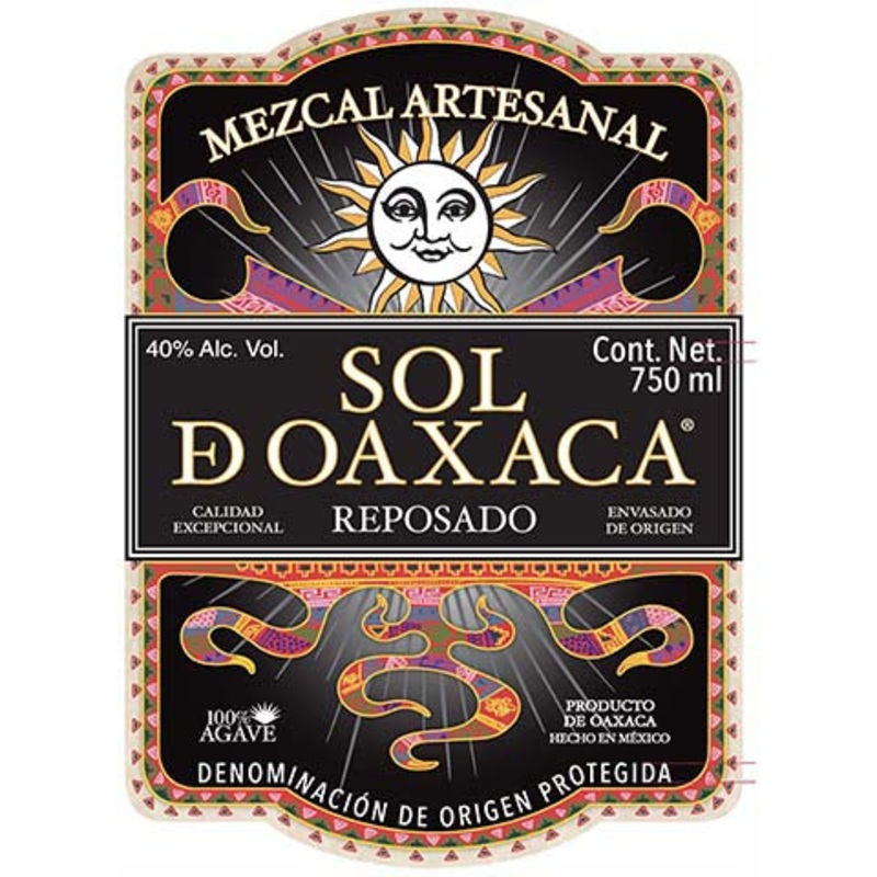 Sol De Oaxaca Reposado Mezcal 750ML BTL