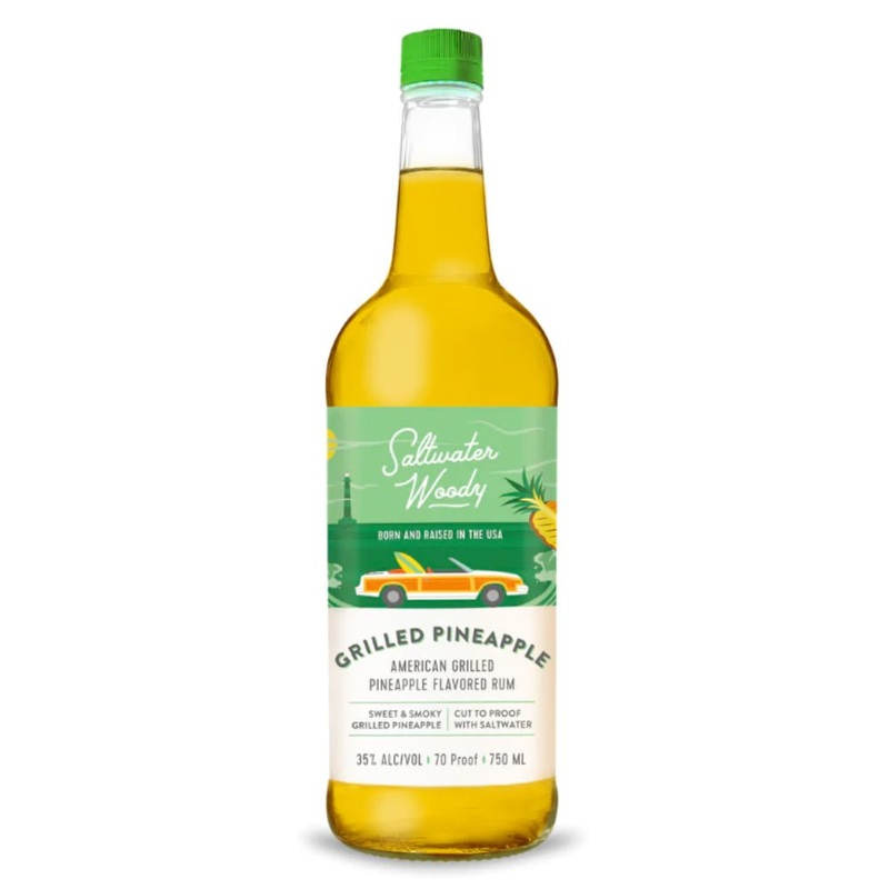 Saltwater Woody Grilled Pineapple Flavored Rum 1L