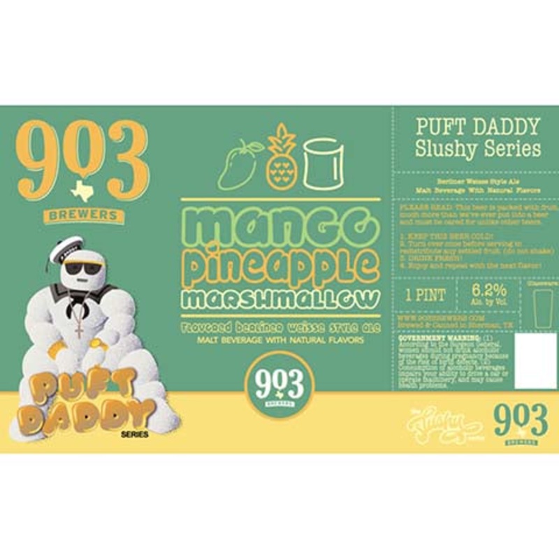 903 Brewers Puft Daddy Mango Pineapple Marshmallow Weisse Ale 16OZ SINGLE CAN
