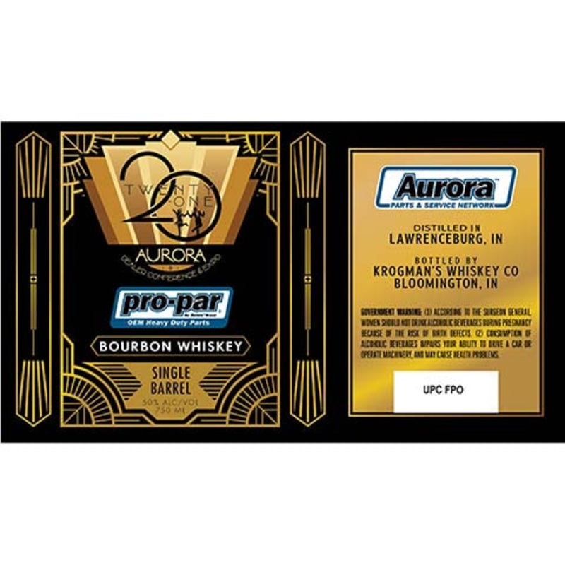 Aurora Pro-Par Bourbon Whiskey 750ML BTL