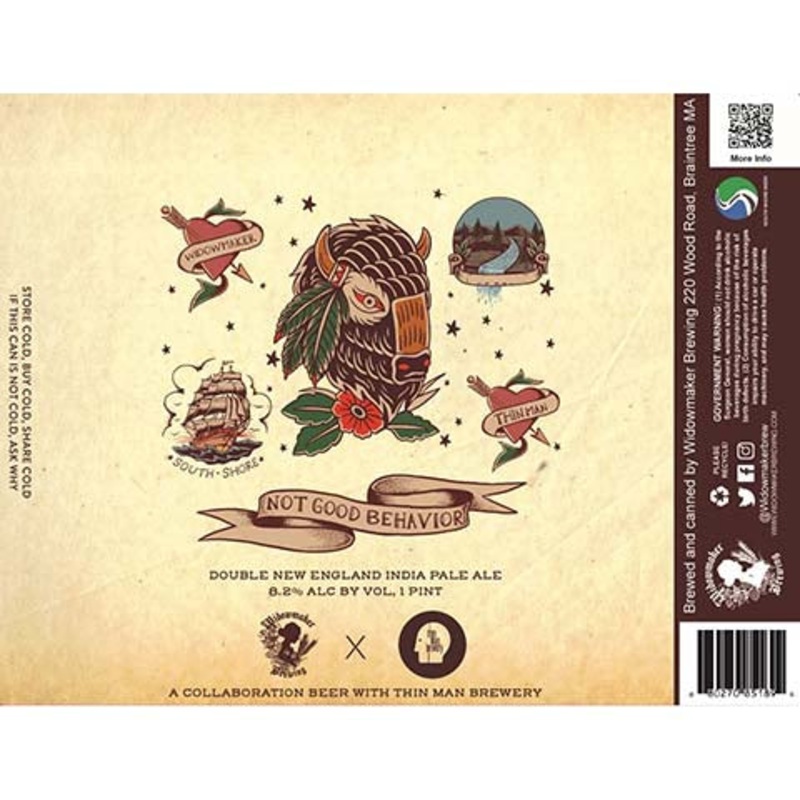 Widowmaker Not Good Behavior Double New England IPA 16OZ SINGLE CAN