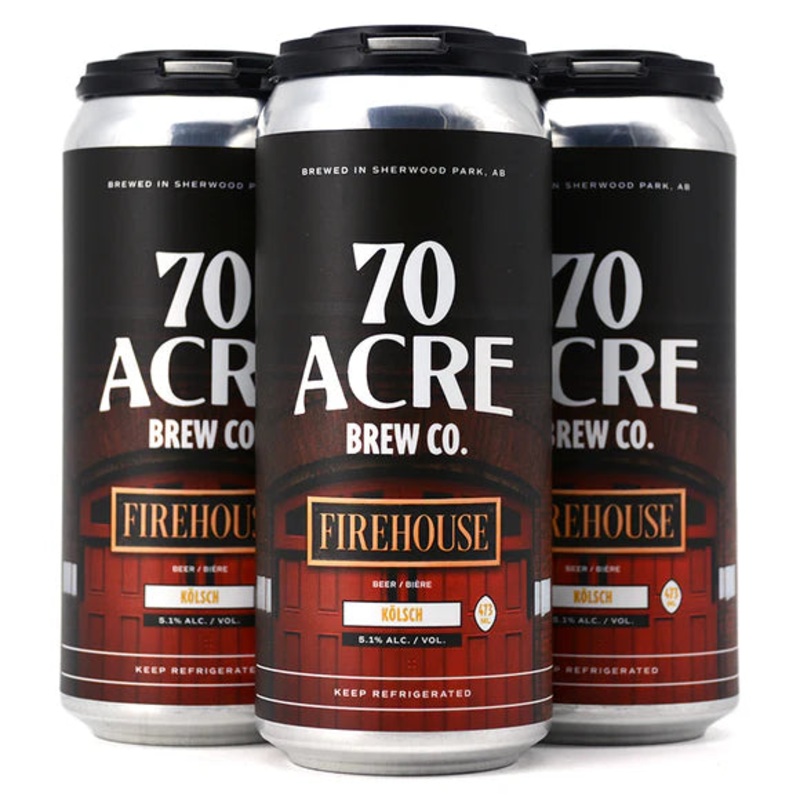 70 ACRE FIREHOUSE KOLSCH 473ML 4PK CAN @ Windermere [1041183] 1892 ml