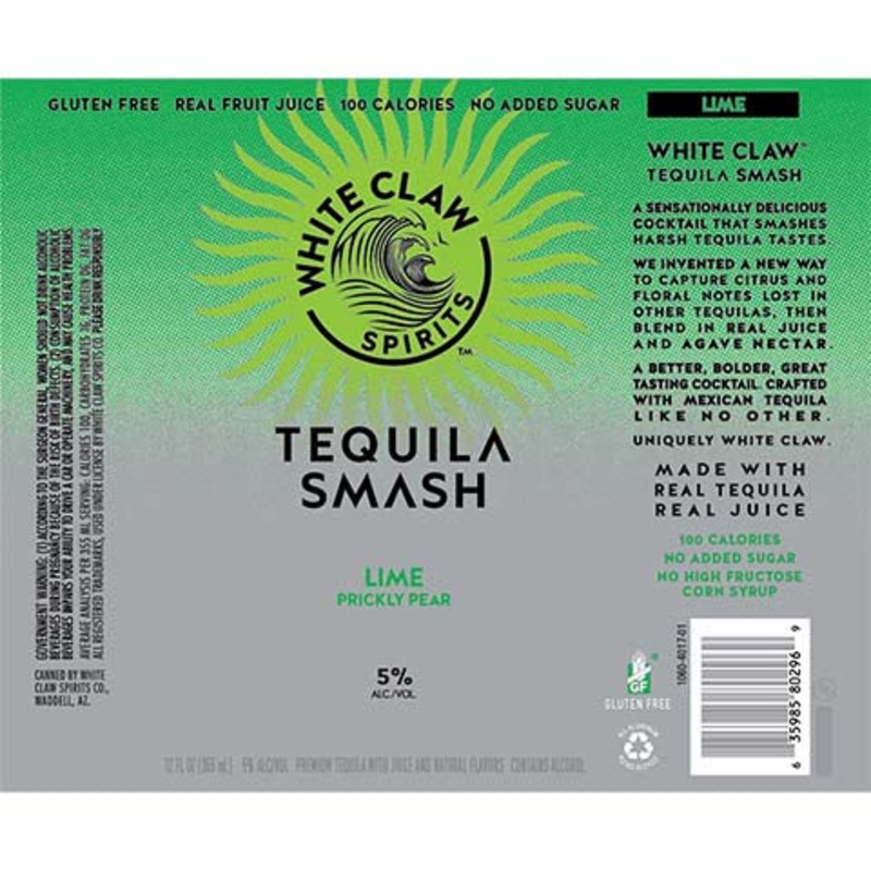 White Claw Lime Prickly Pear Tequila Smash 12OZ SINGLE CAN