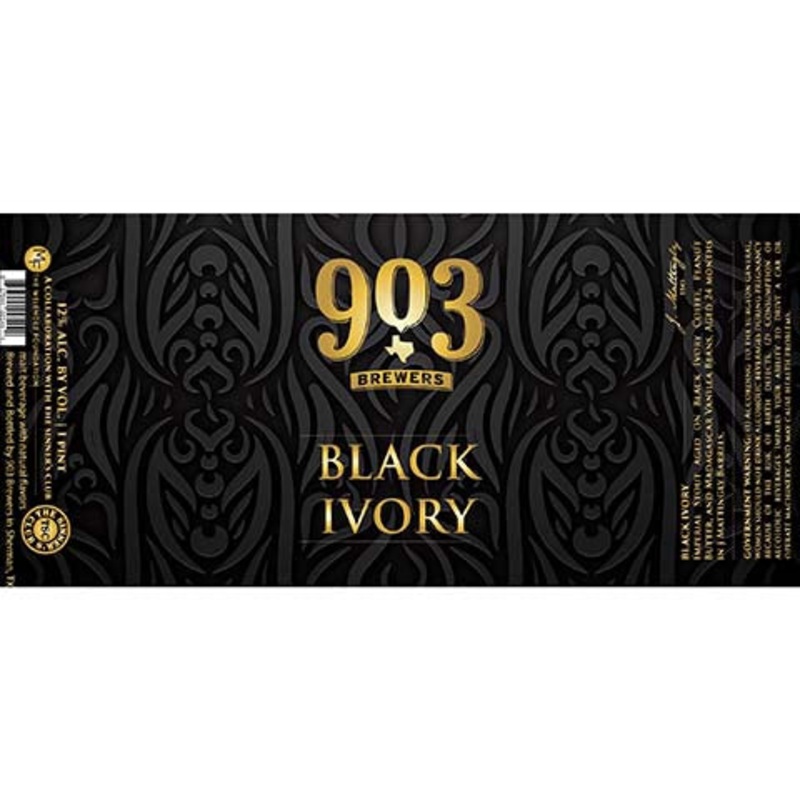903 Brewers Black Ivory Imperial Stout 16OZ SINGLE CAN