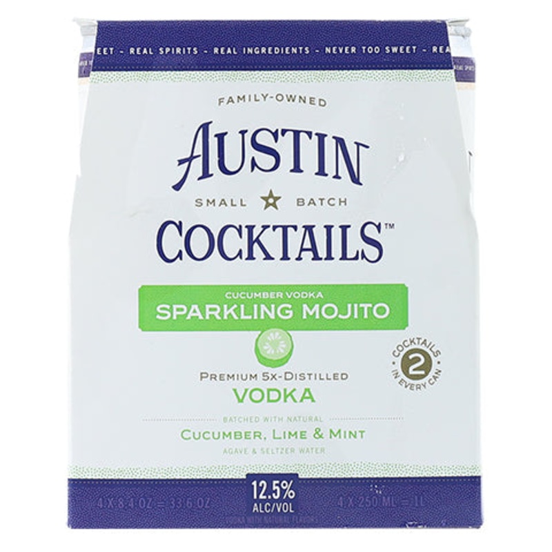Austin Cocktails Cucumber Vodka Sparkling Mojito 250ML CAN