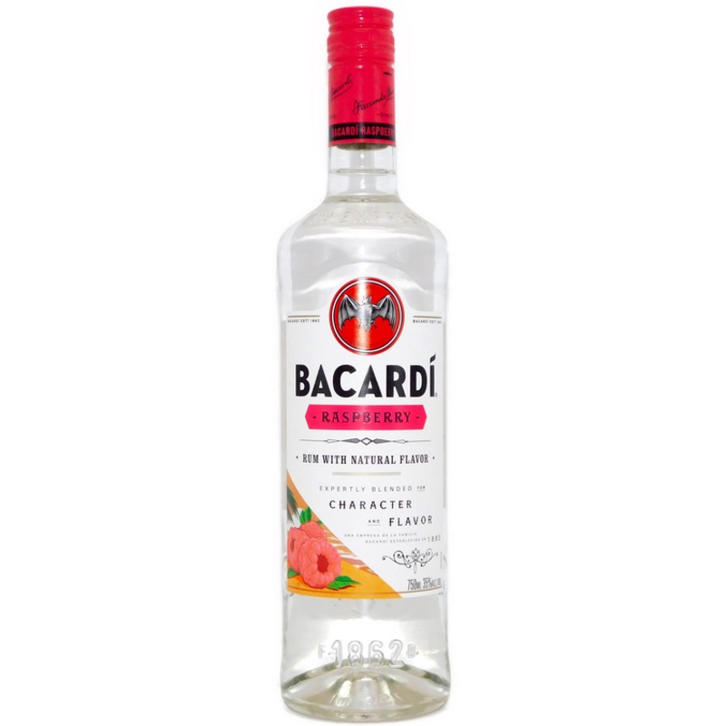 BACARDI RASPBERRY FLAVORED RUM 70 750ML 750ML