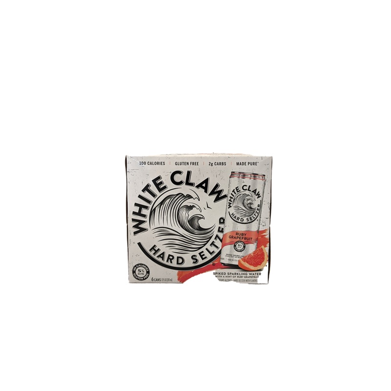 White Claw Ruby Grapefruit Seltzer 6 Pack Cans