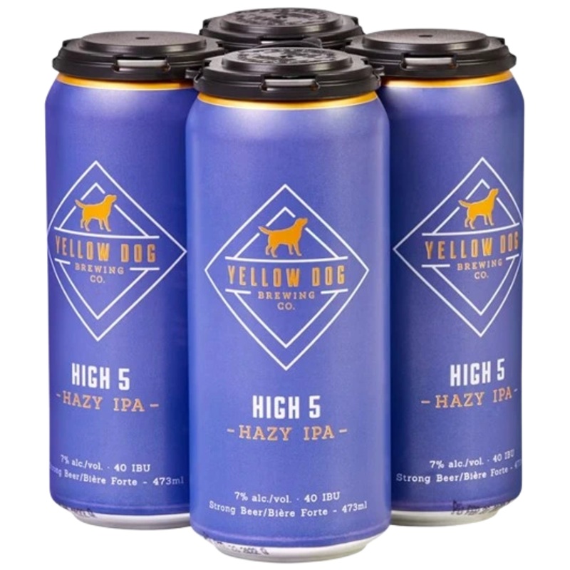 YELLOW DOG HIGH FIVE HAZY IPA 473ML 4PK CAN @ Windermere [1020669] 1892 ml