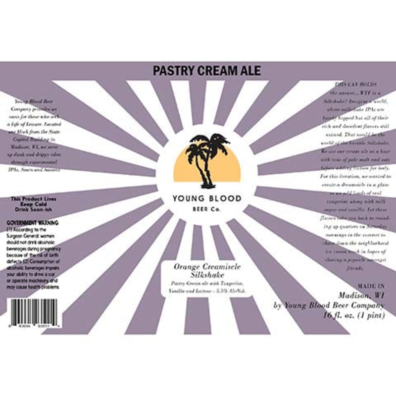 Young Blood Orange Creamsicle Silkshake Cream Ale 16OZ SINGLE CAN
