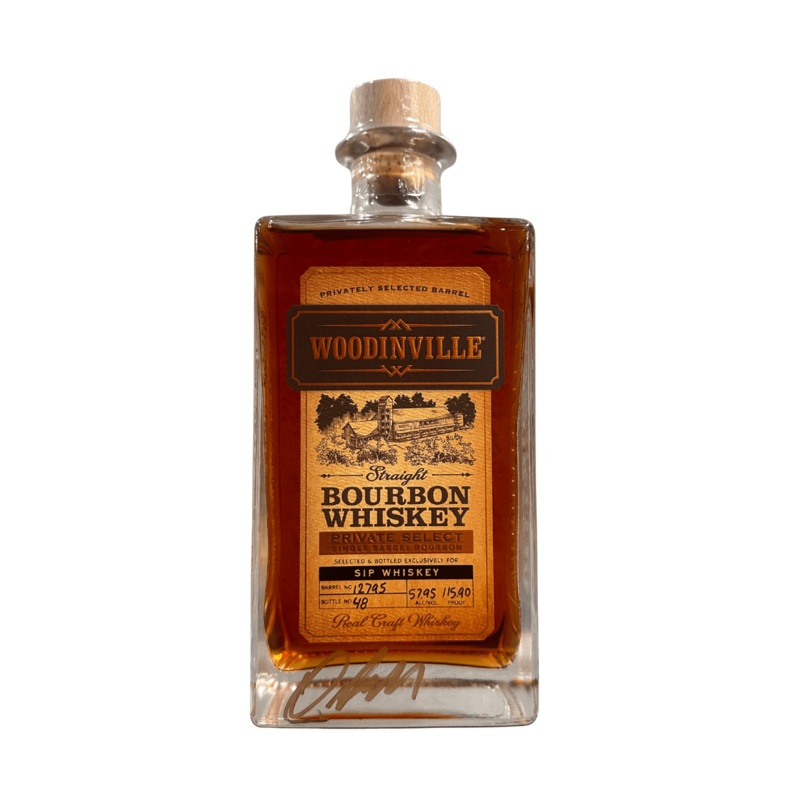 Woodinville ‘Tush Push Reserve’ Sip Whiskey Private Select Single Barrel Bourbon