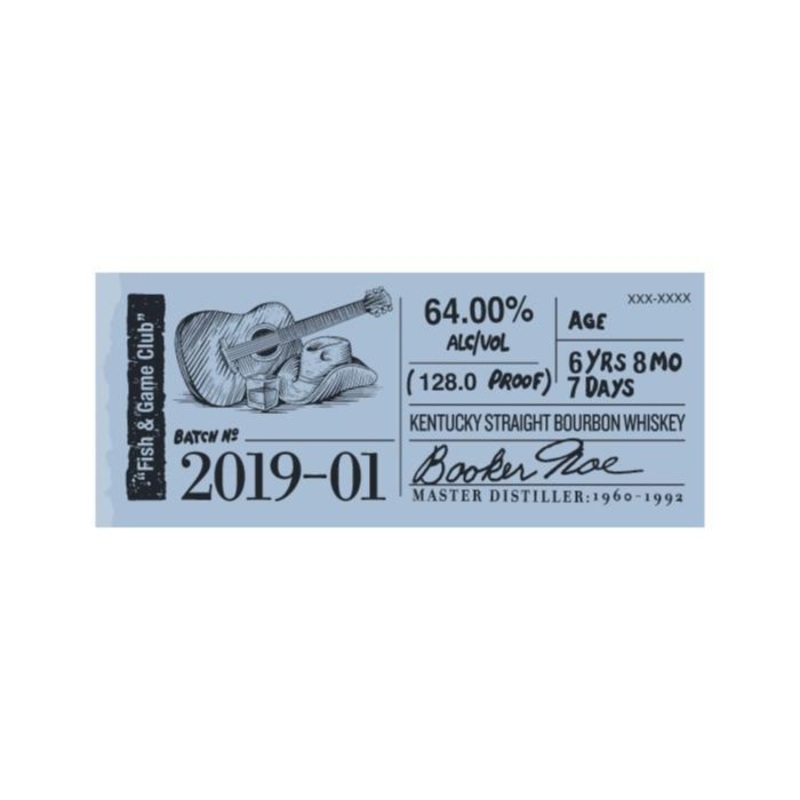 Booker’s Bourbon 2019-01 Fish & Game Club