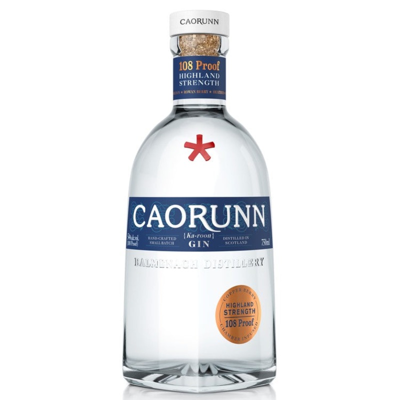 CAORUNN DRY GIN HIGHLAND STRENGTH 108 750ML 750ML